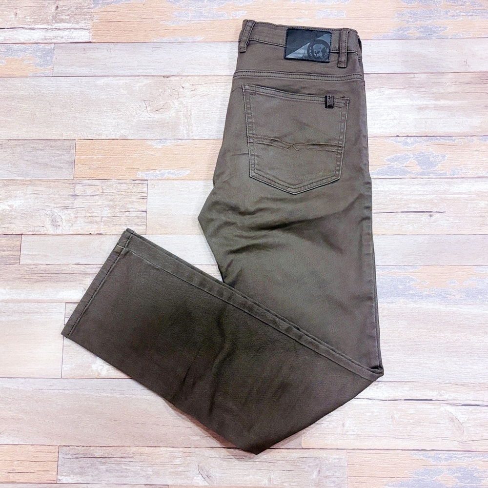 BUFFALO DAVID‎ BITTON Sam slim straight green jeans
